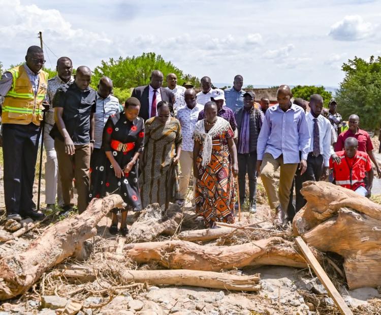 CS Chirchir Accompanies First Lady to Condole Landslide Victims in Marakwet